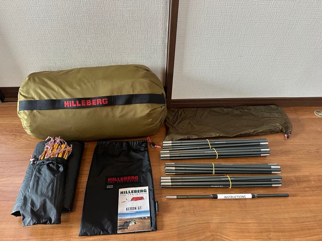 【美品】ヒルバーグケロン 4gtテント 純正 フットプリント