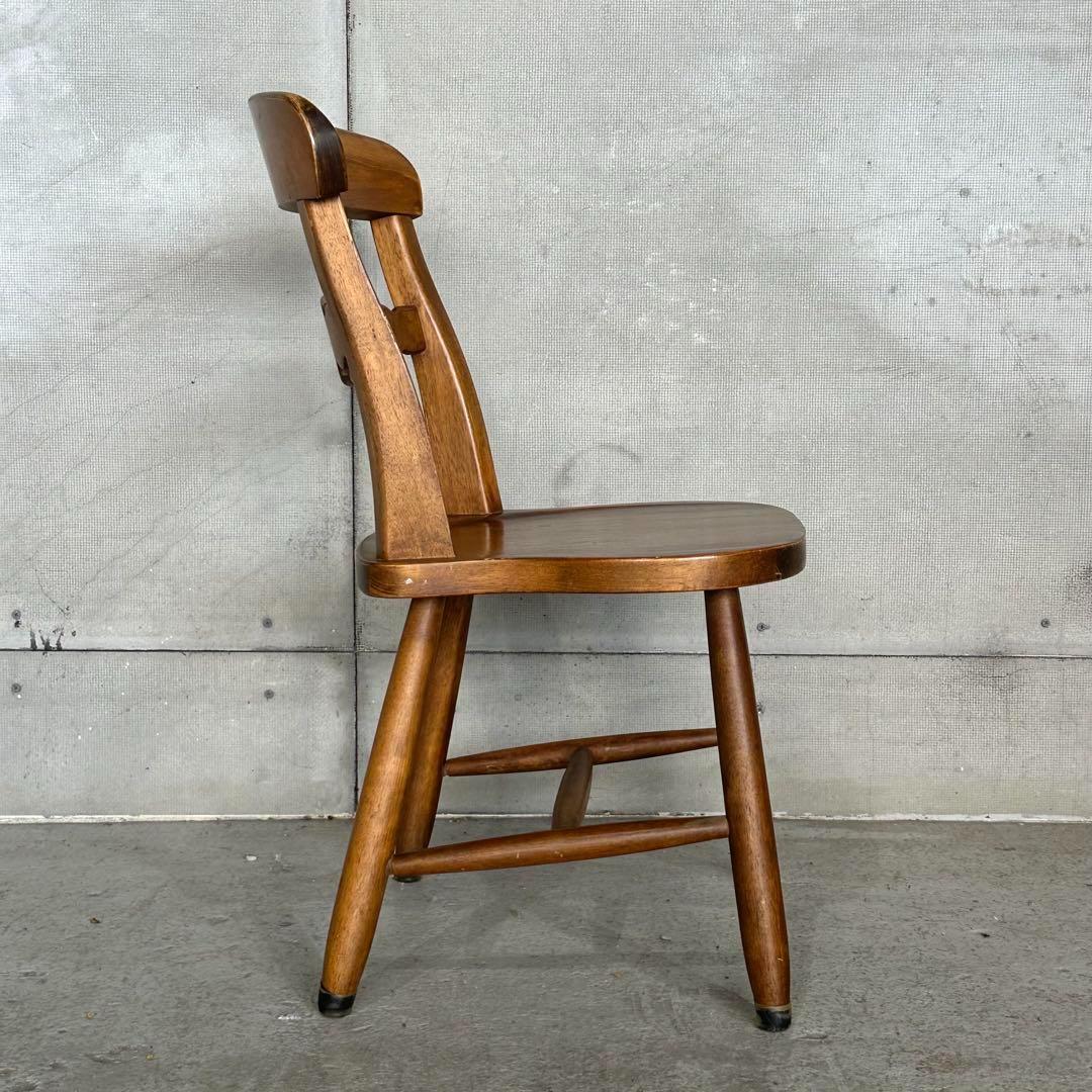 ✿昭和レトロ✿ 東洋ファニチャー ダイニングチェア ヴィンテージウッド 無垢