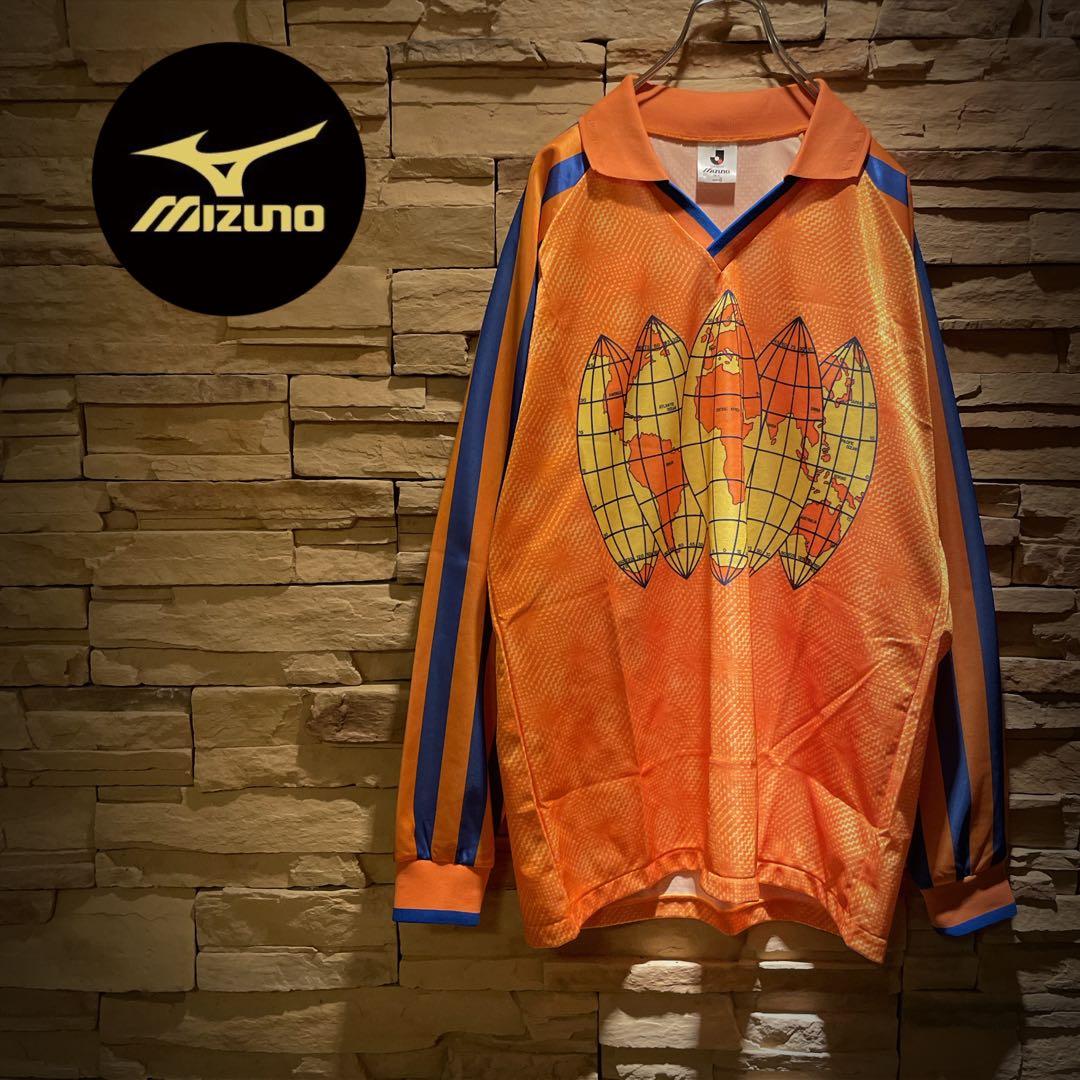 【当時物】90s'/MIZUNO×清水エスパルス/長袖ユニフォームJリーグ創成期