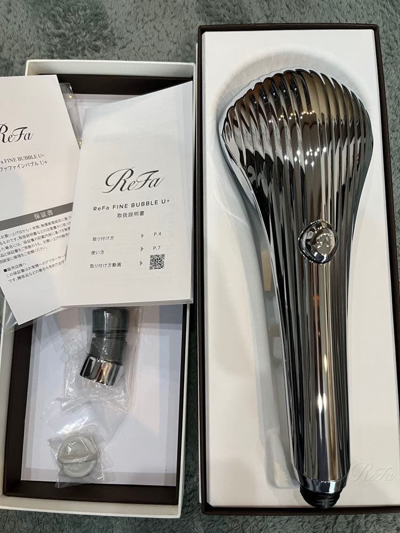 ReFa FINE BUBBLE U+ 止水モデル シャワーヘッド シルバー
