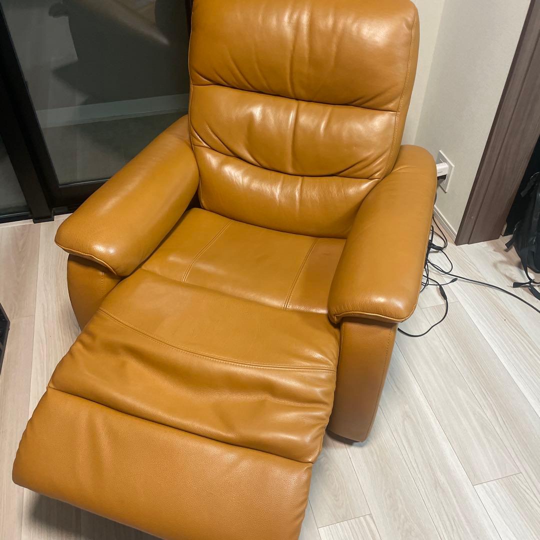 ニトリ　Nビリーバ　1人掛け電動ソファ　茶／ベージュ　値下げ