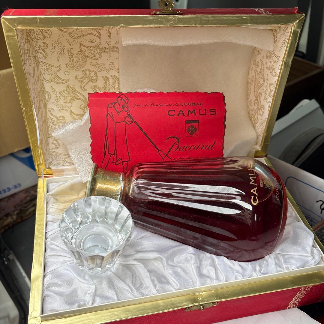 古酒 CAMUS カミュ カラフェ バカラ 替栓 ケース入り【未開栓】クリスタル