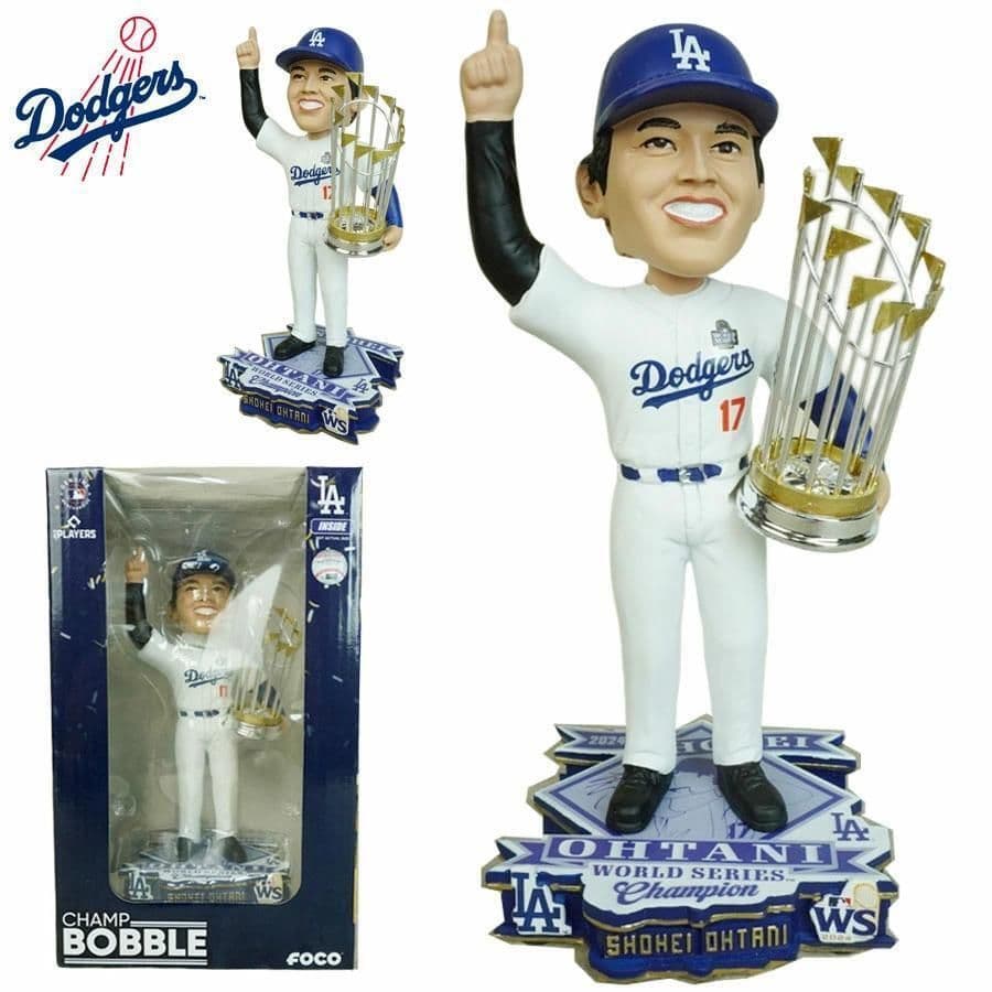 大谷翔平ボブルヘッドフィギュアワールドシリーズチャンピオントロフィー