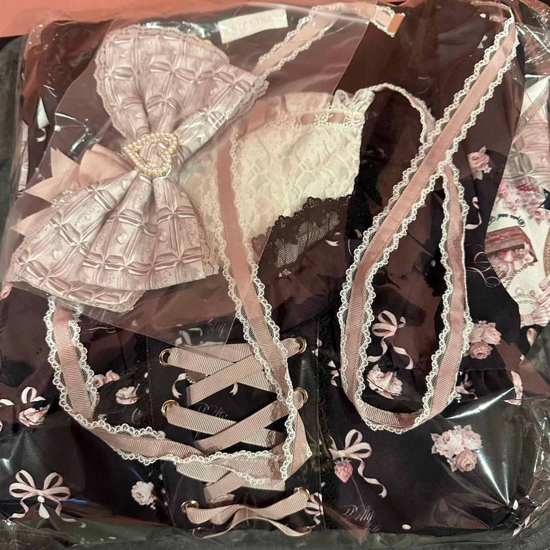 リズリサ　Melty Chocolateワンピース　ブラック