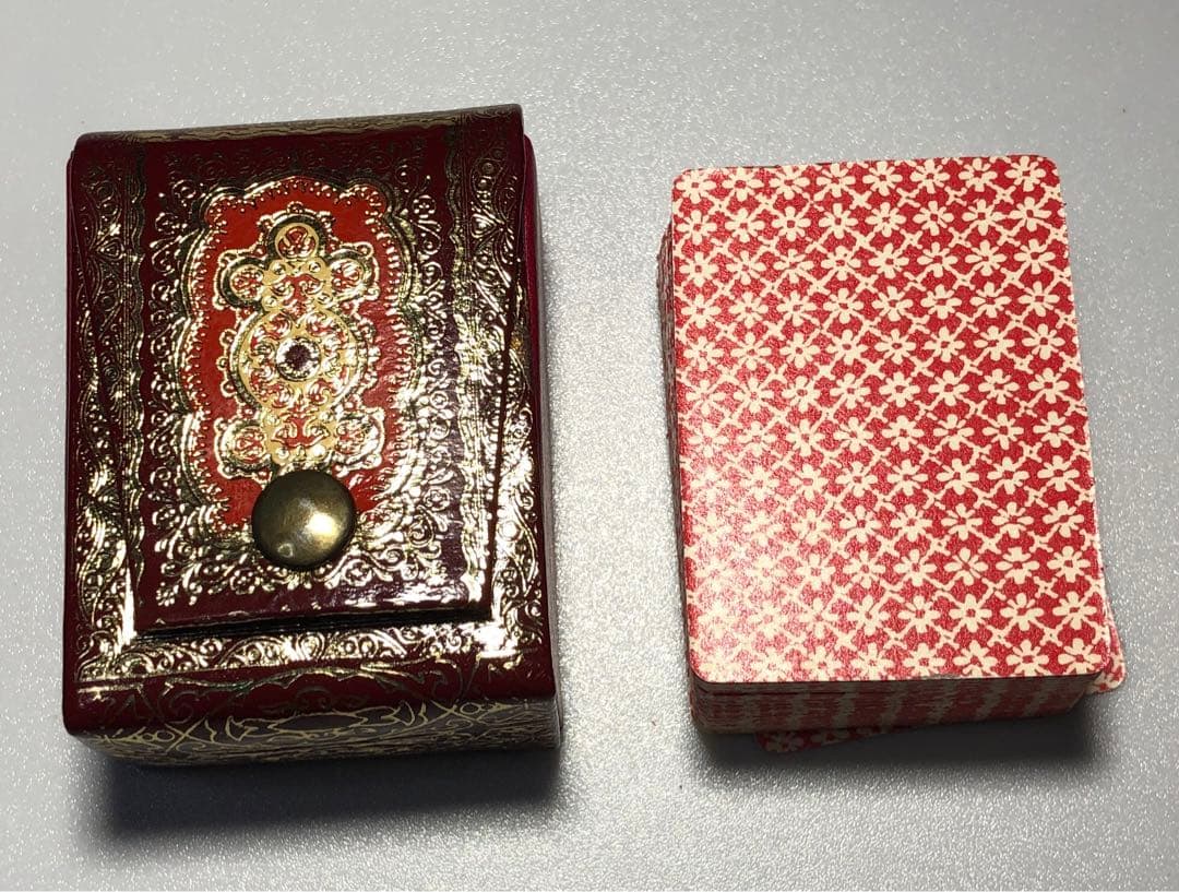 新品未使用　イタリア製　ミニトランプ　ケース付き　アンティークITALCARDS