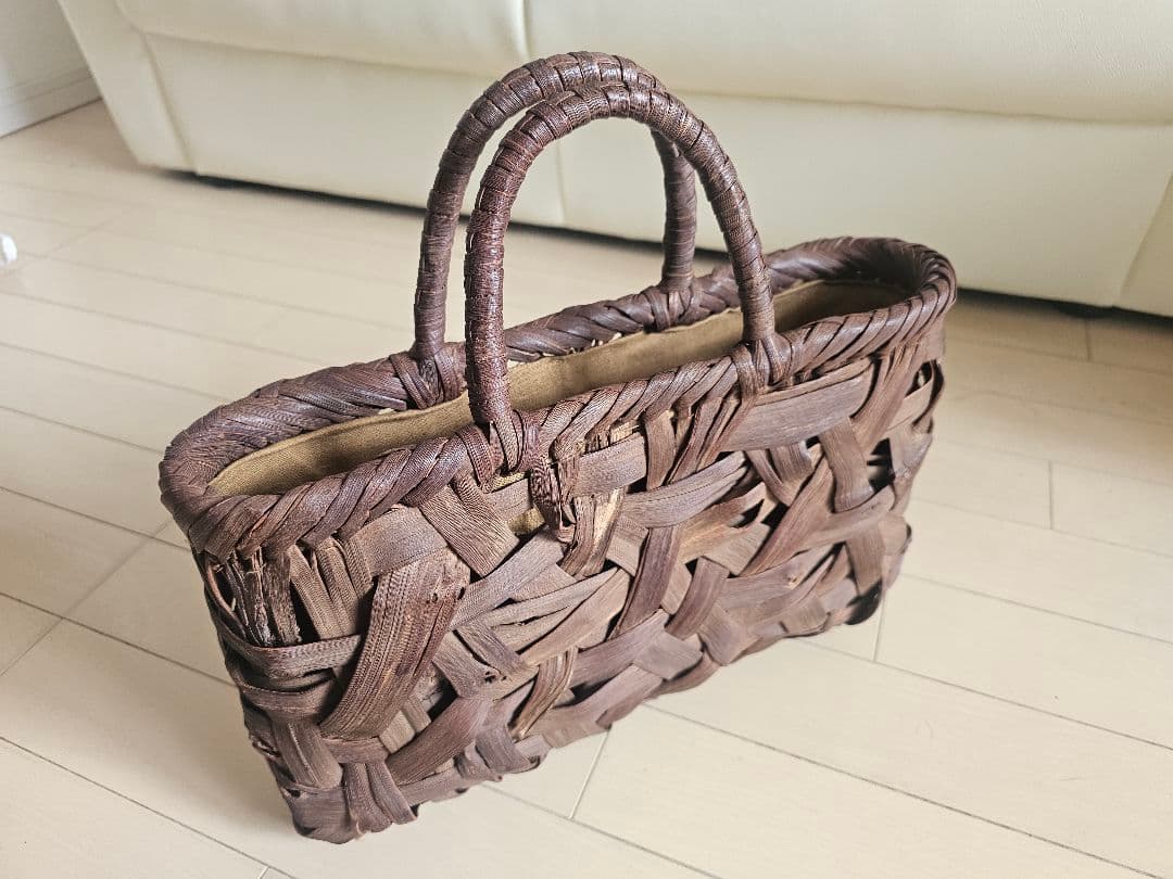 山葡萄 編み込みかごバッグ