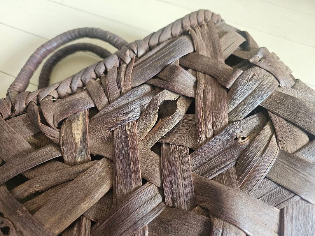 山葡萄 編み込みかごバッグ