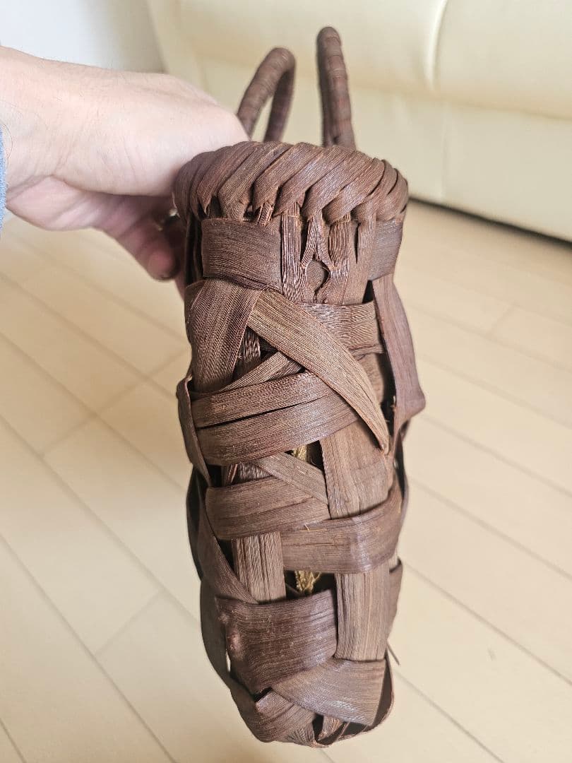 山葡萄 編み込みかごバッグ