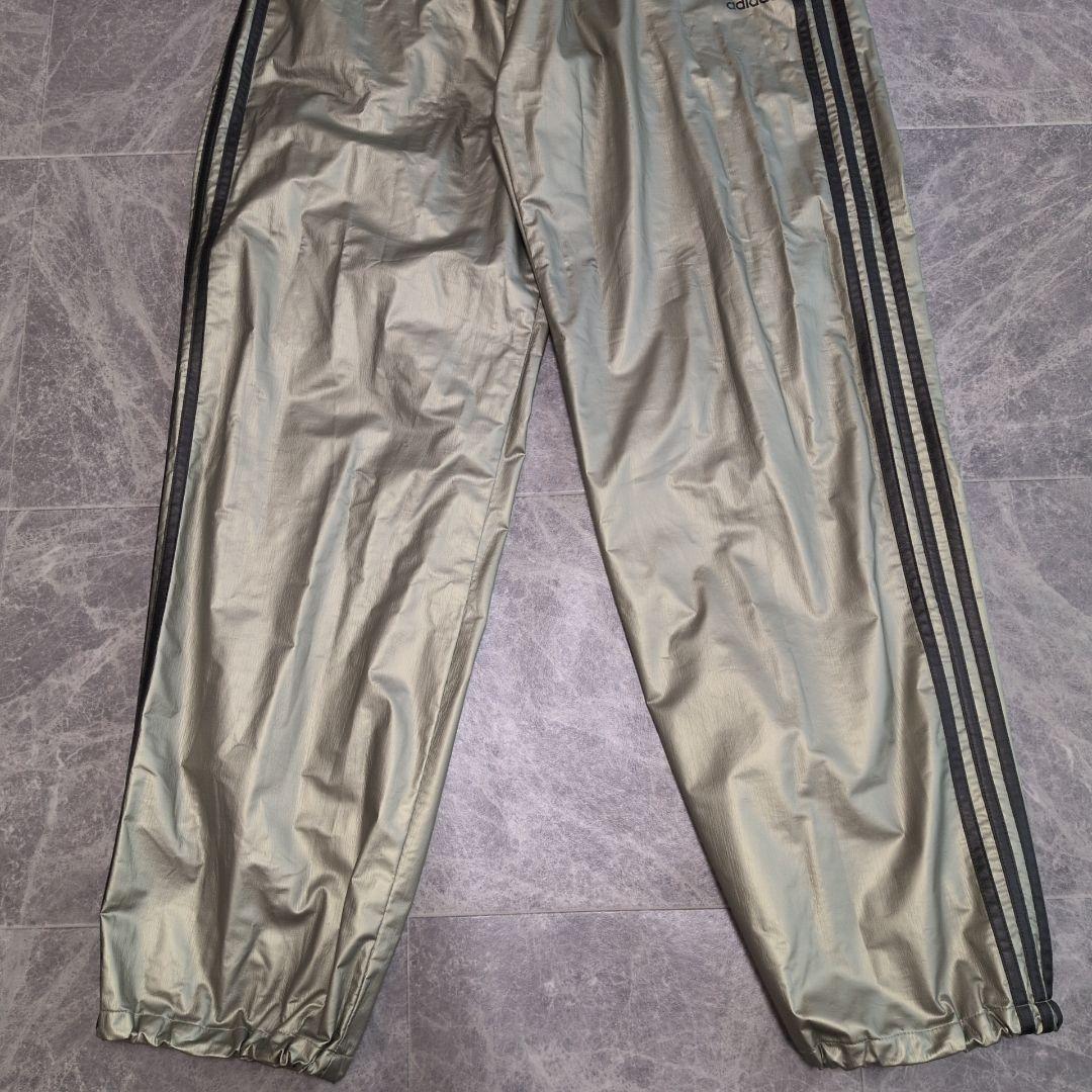 【未使用級】アディダス ジャージ 上下 セットアップ メタリック L 3本ライン