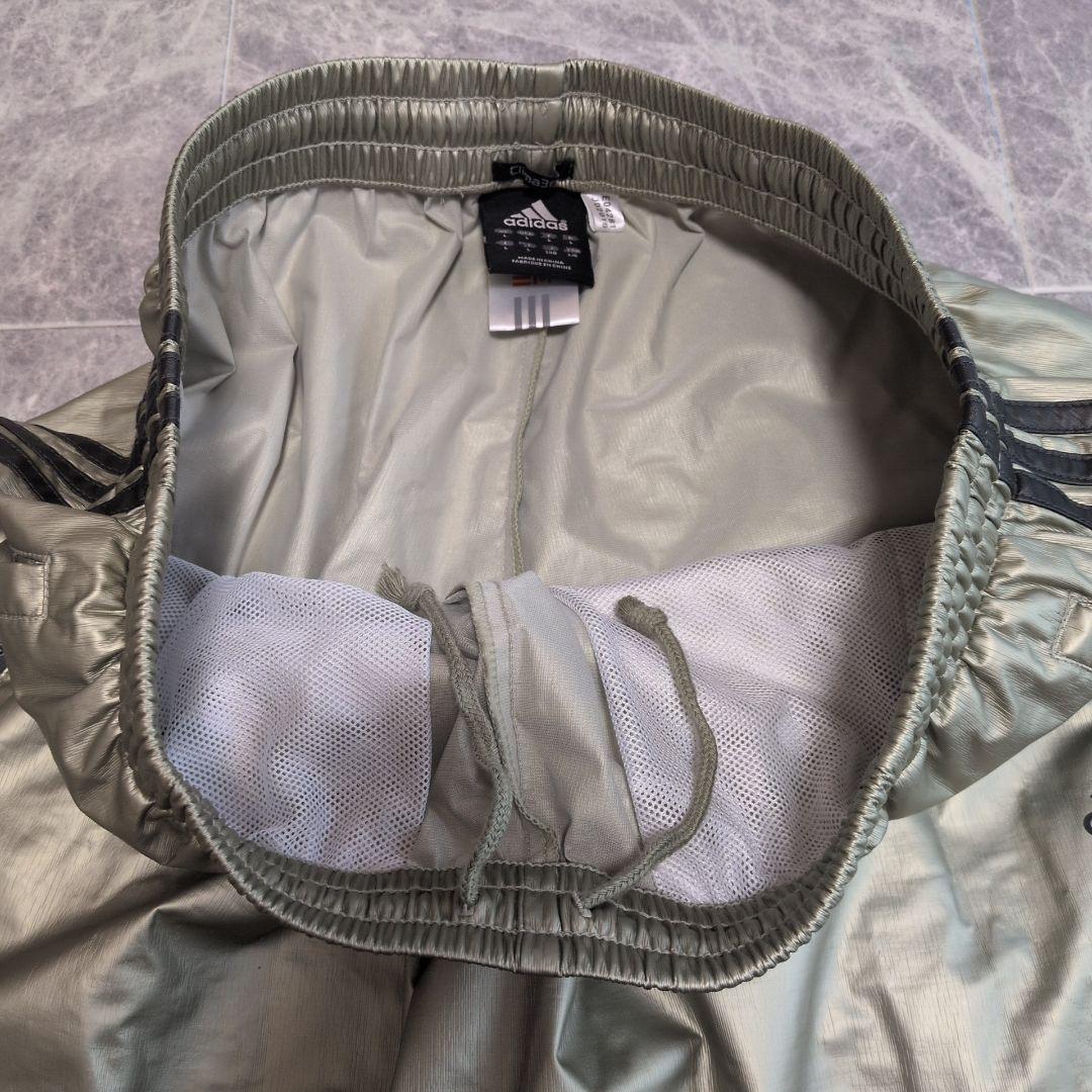 【未使用級】アディダス ジャージ 上下 セットアップ メタリック L 3本ライン
