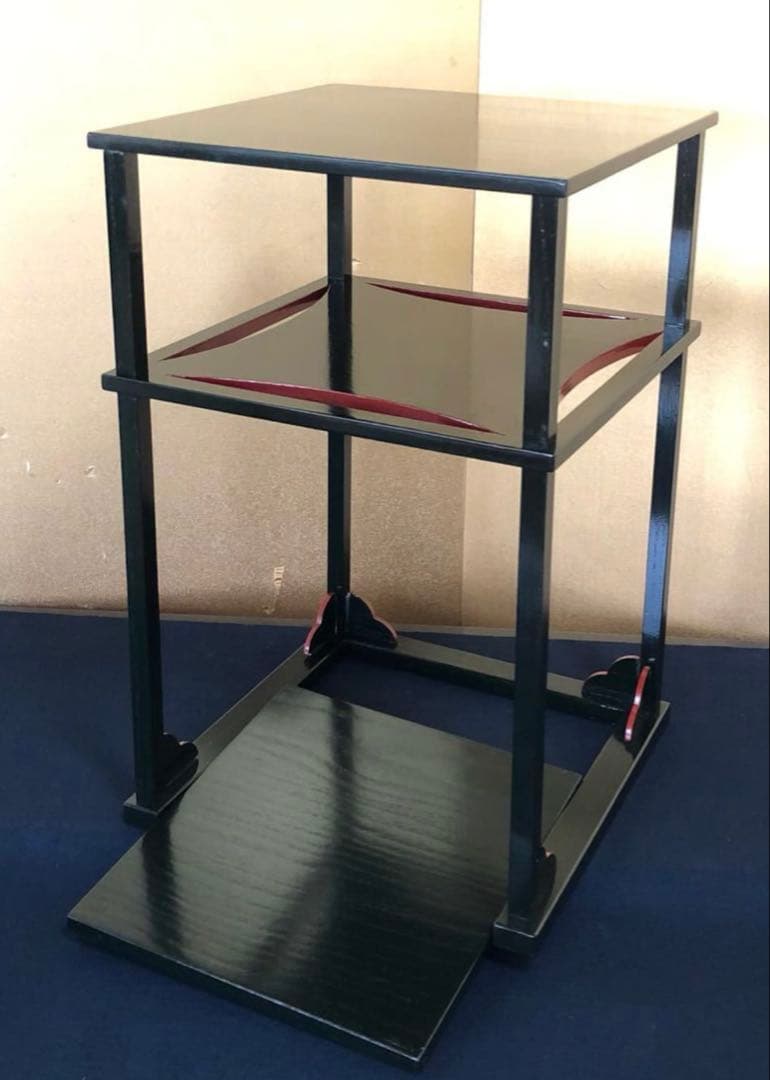 更に割引❣️「祖」碌々斎好 糸巻棚 中村宗悦作 組立式 元箱 茶道具 (台①)