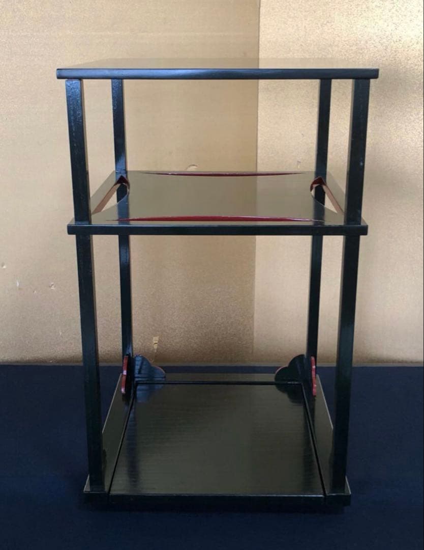 更に割引❣️「祖」碌々斎好 糸巻棚 中村宗悦作 組立式 元箱 茶道具 (台①)