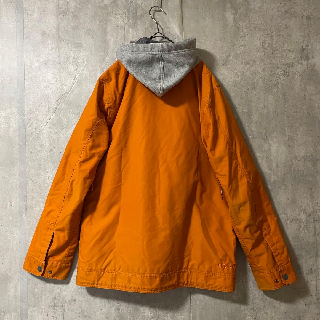 Burtonバートンスキーウェアスノーボードジャケットパーカーフード付きオレンジ