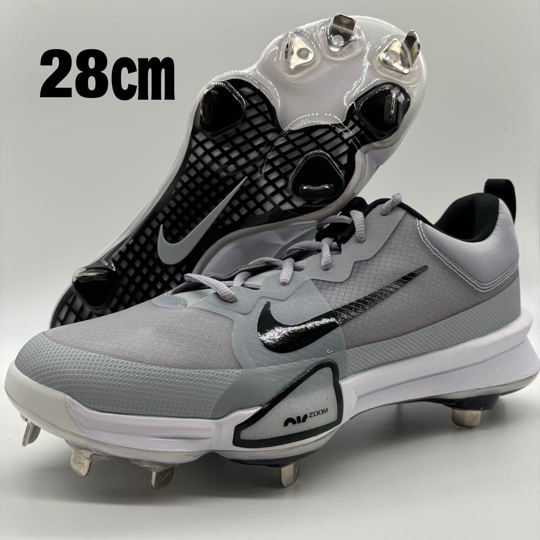 NIKE 野球　スパイク　金具　グレー 28㎝ ローカット 軽量 トラウト
