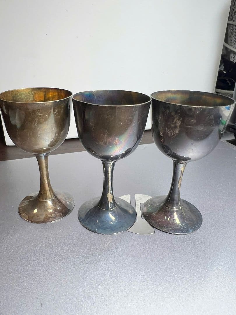 アンティーク　純銀製　ワイングラス 113,2g