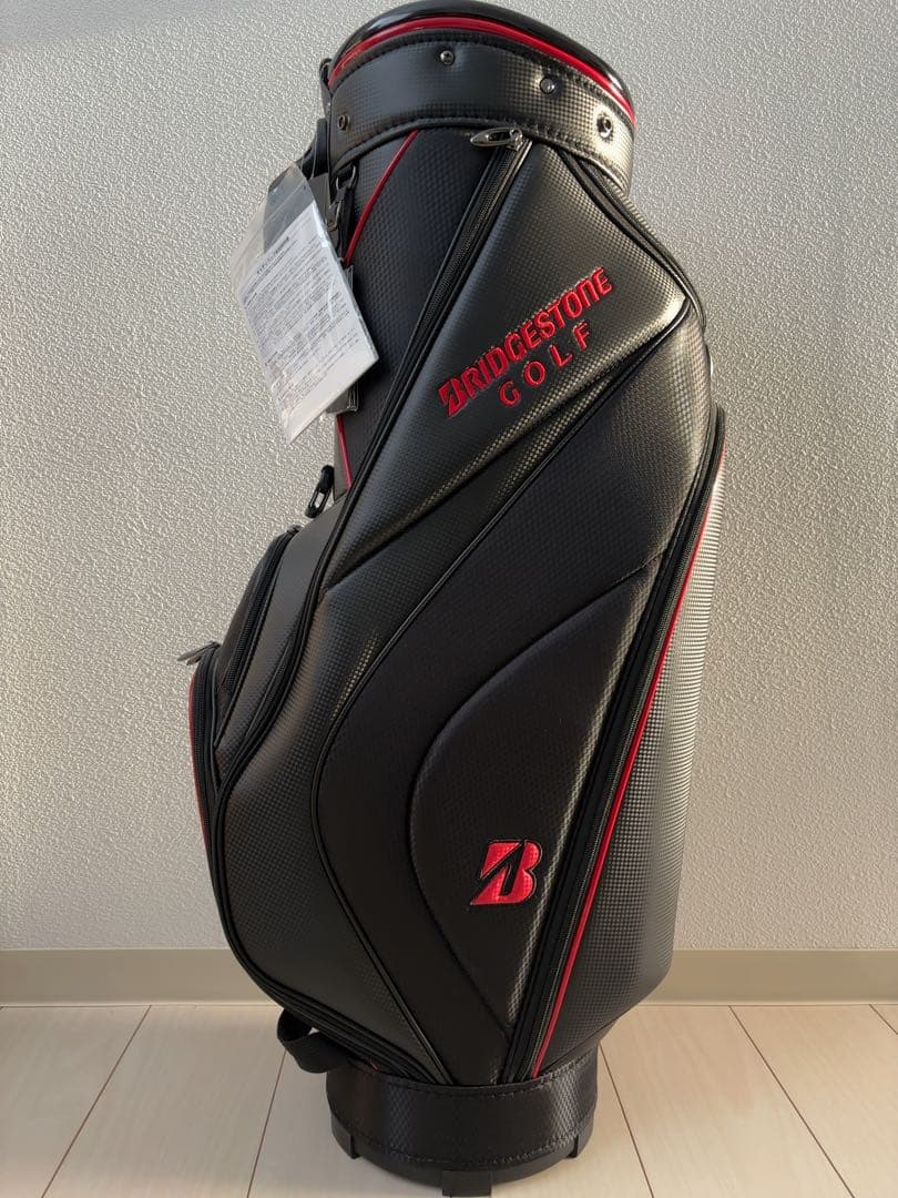 BRIDGESTONE GOLF キャディバッグ ブラック/レッド