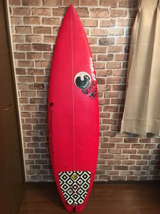 グレースサーフボード fcsフィン付き