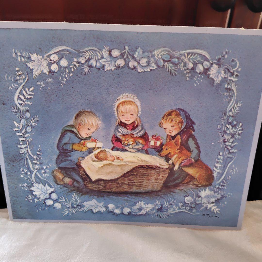 ターシャ・テューダーのヴィンテージクリスマスカード　１９６８年発行の貴重なカード