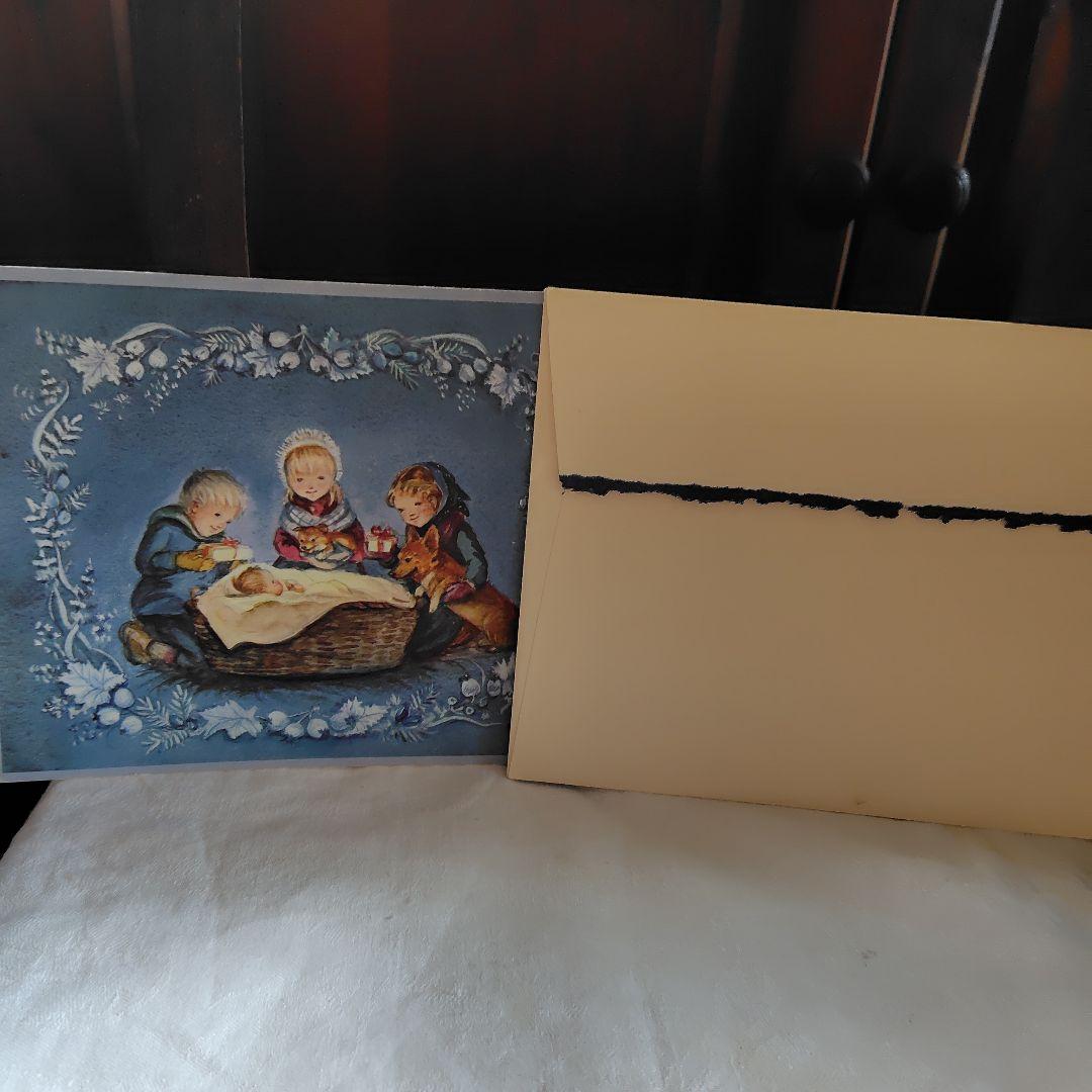 ターシャ・テューダーのヴィンテージクリスマスカード　１９６８年発行の貴重なカード