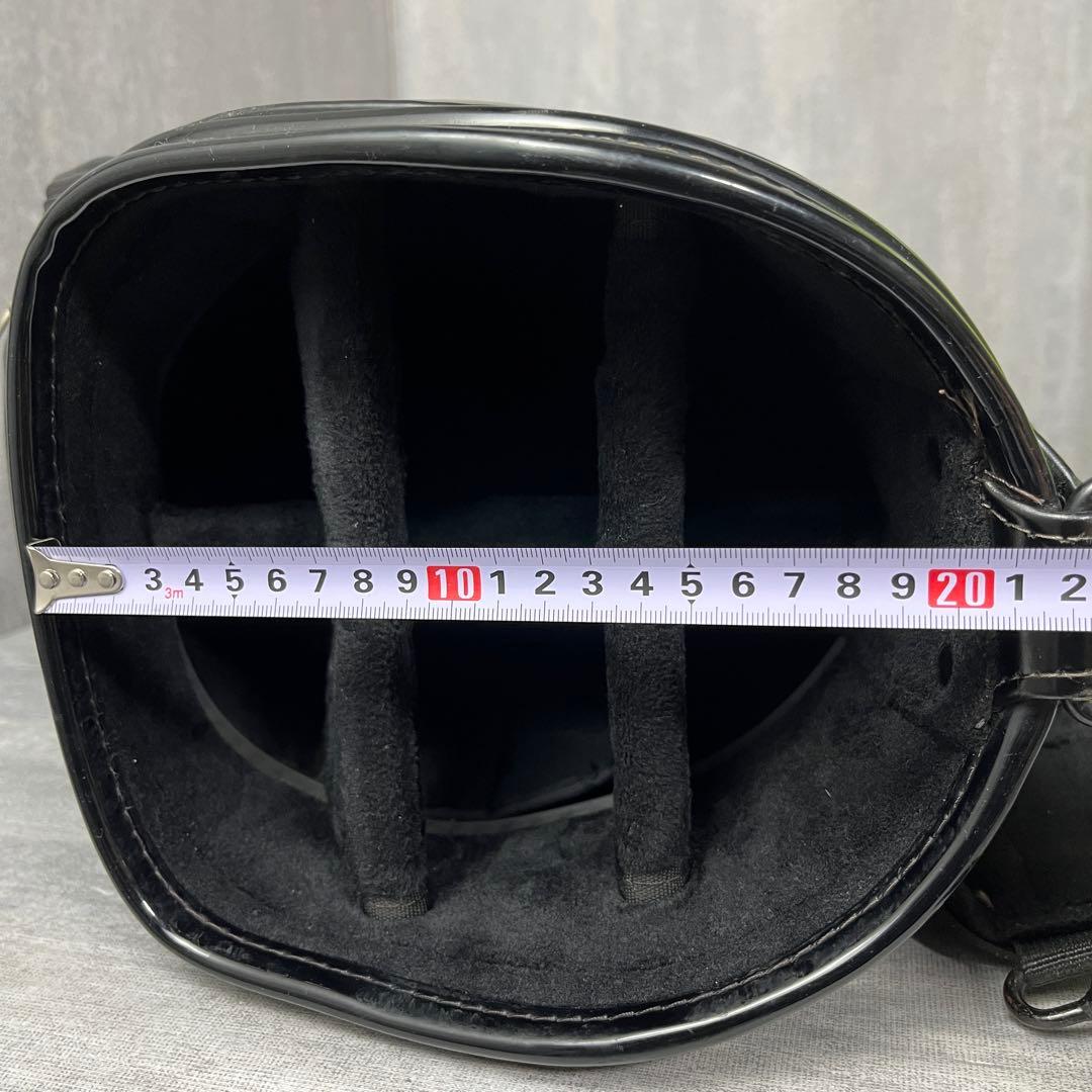 希少 ミエコウエサコ キャディバッグ エナメル キャスター付 刺繍 ゴルフ 廃盤