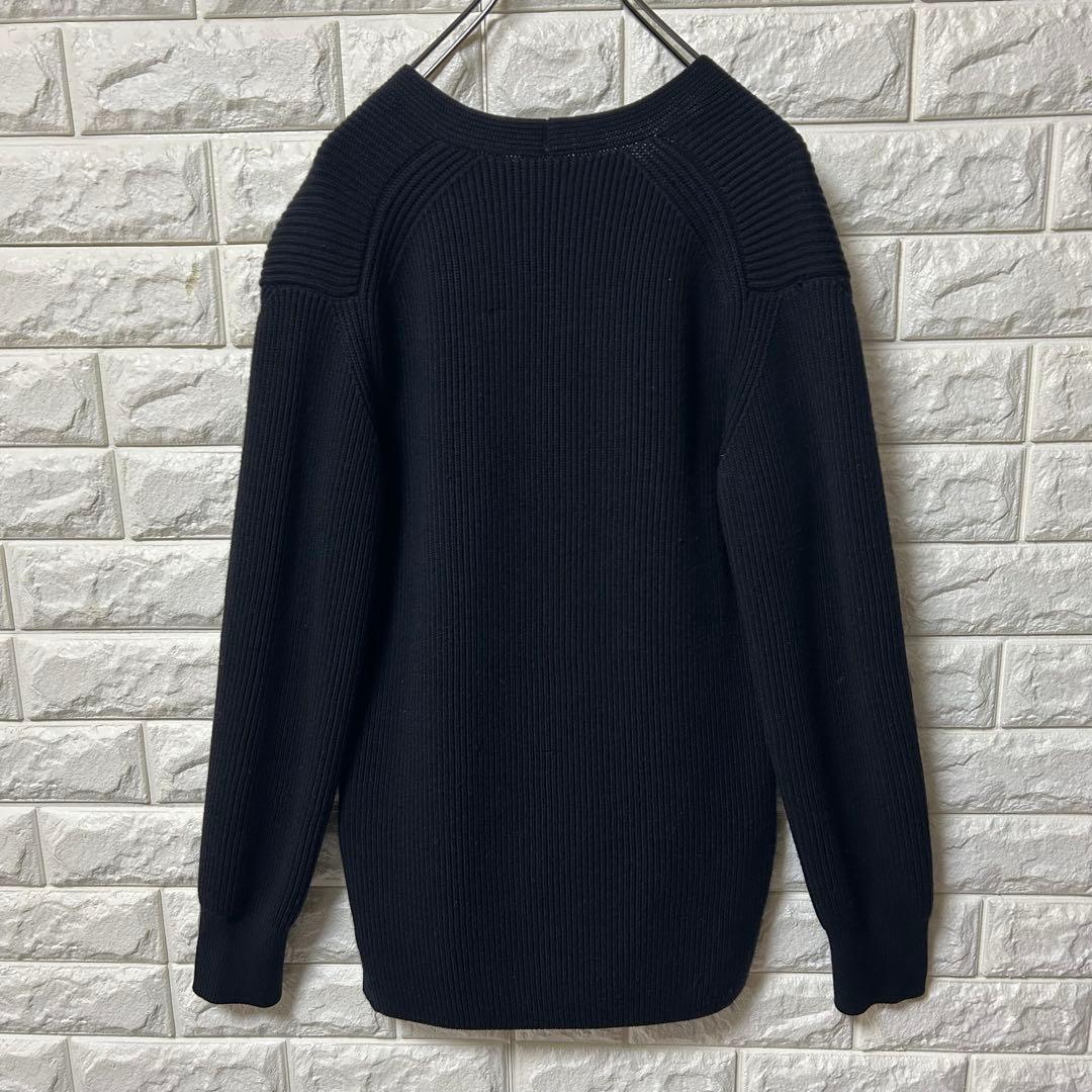 【AURALEE】カシミヤ混 ニット Vネック セーター サイドスリット