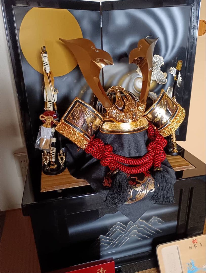 日本の武具 兜 伝統装飾品　五月人形