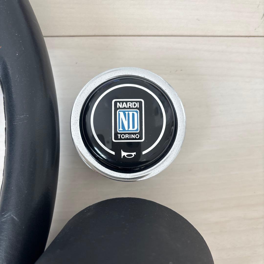 ナルディ　コンペティション　ブラックレザー&シルバースポーク36パイ　正規品中古