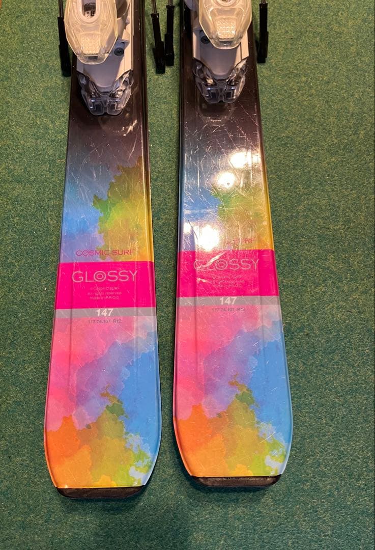 美品　COSMICSURF 147cm バインディング付き