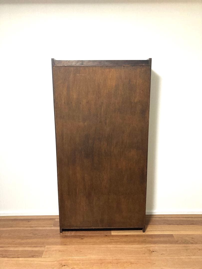 【メンテ済み】大きなビンテージの木製本棚　中板2枚可変　高さ167cm