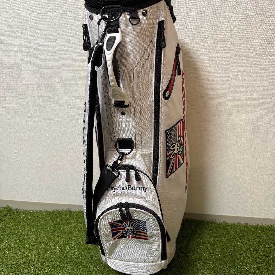 PsychoBunny サイコバニー キャディバッグ 美品 ホワイト系 軽量