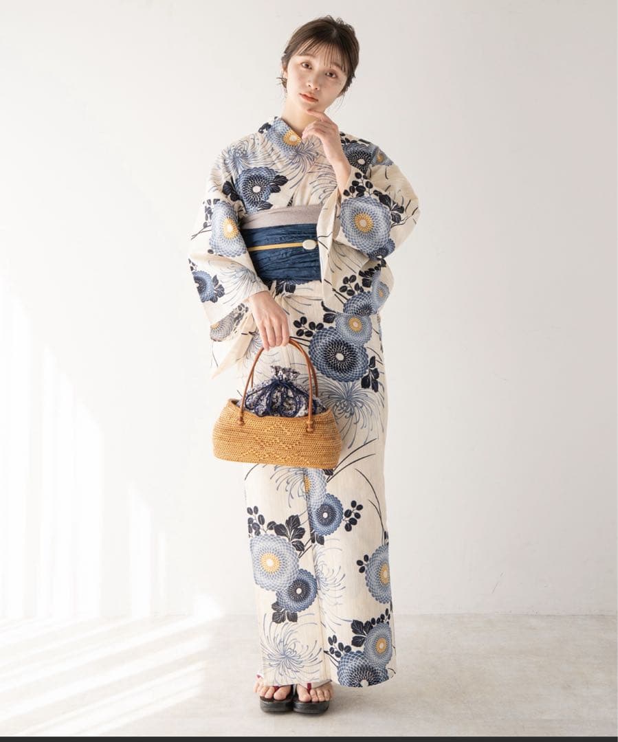 【新品送料込】ゆかた館グレース　こだわり浴衣５点セット　Sサイズ