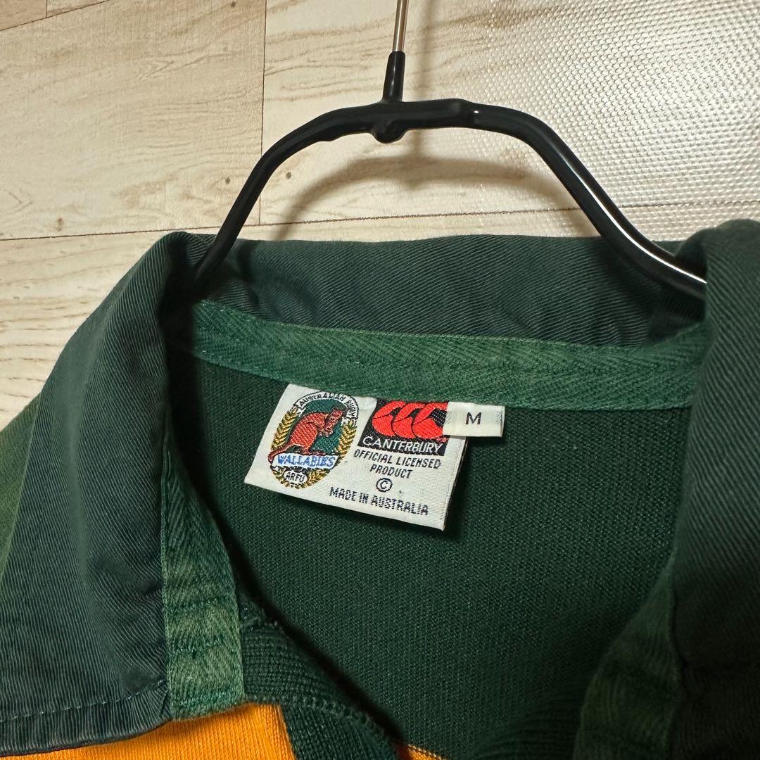 ✨Canterbury カンタベリー 長袖 ボーダー ラガーシャツ M✨