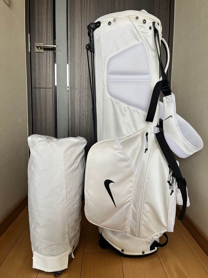超美品希少ナイキ NIKE スタンド型キャディバッグ　軽量　スポーツライト　白
