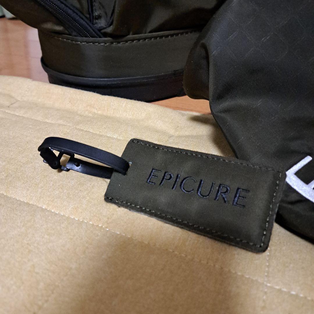 エピキュールキャディバッグ。フード付き、新品ネームプレート付き、9インチ。美品！