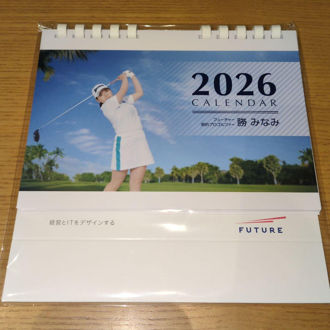 しゅうちゃん様　2026年 FUTURE 卓上カレンダー ゴルフ