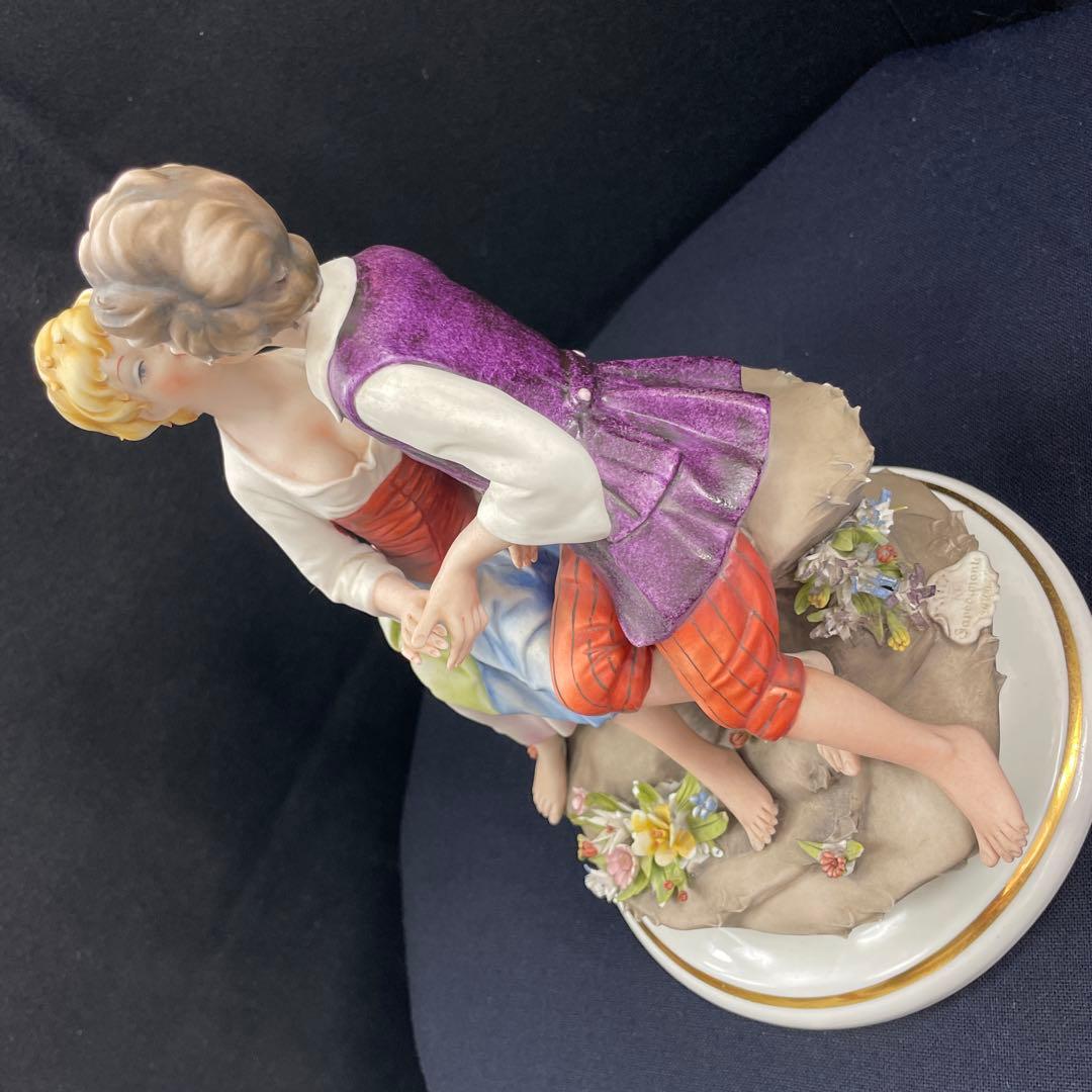 capodimonte marcolin/イタリア製、磁器人形、フィギュリン