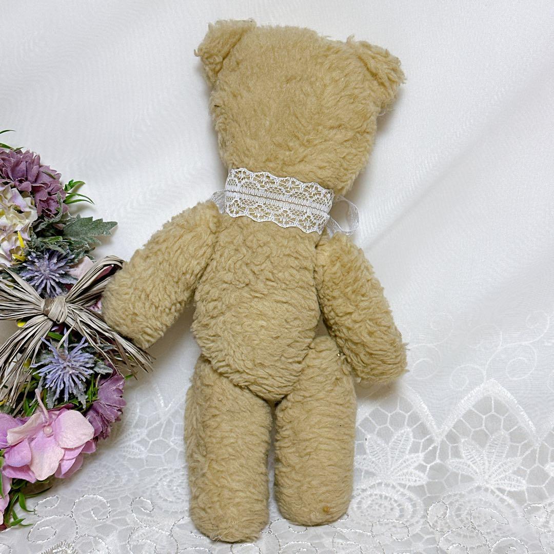 バナナ猫様　アンティークベア4体+ドール1体セット