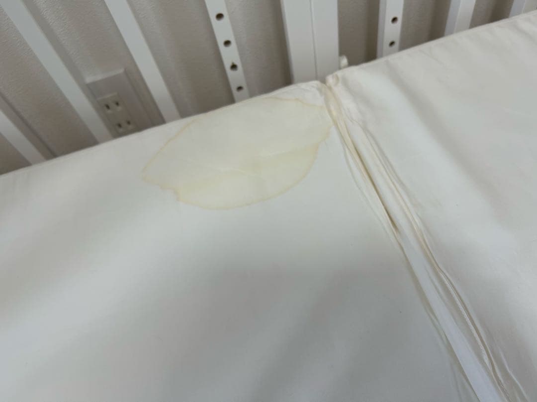 そいねーるⅢ ホワイト木製、布団セット、ベッドガード、サポートベルトあり