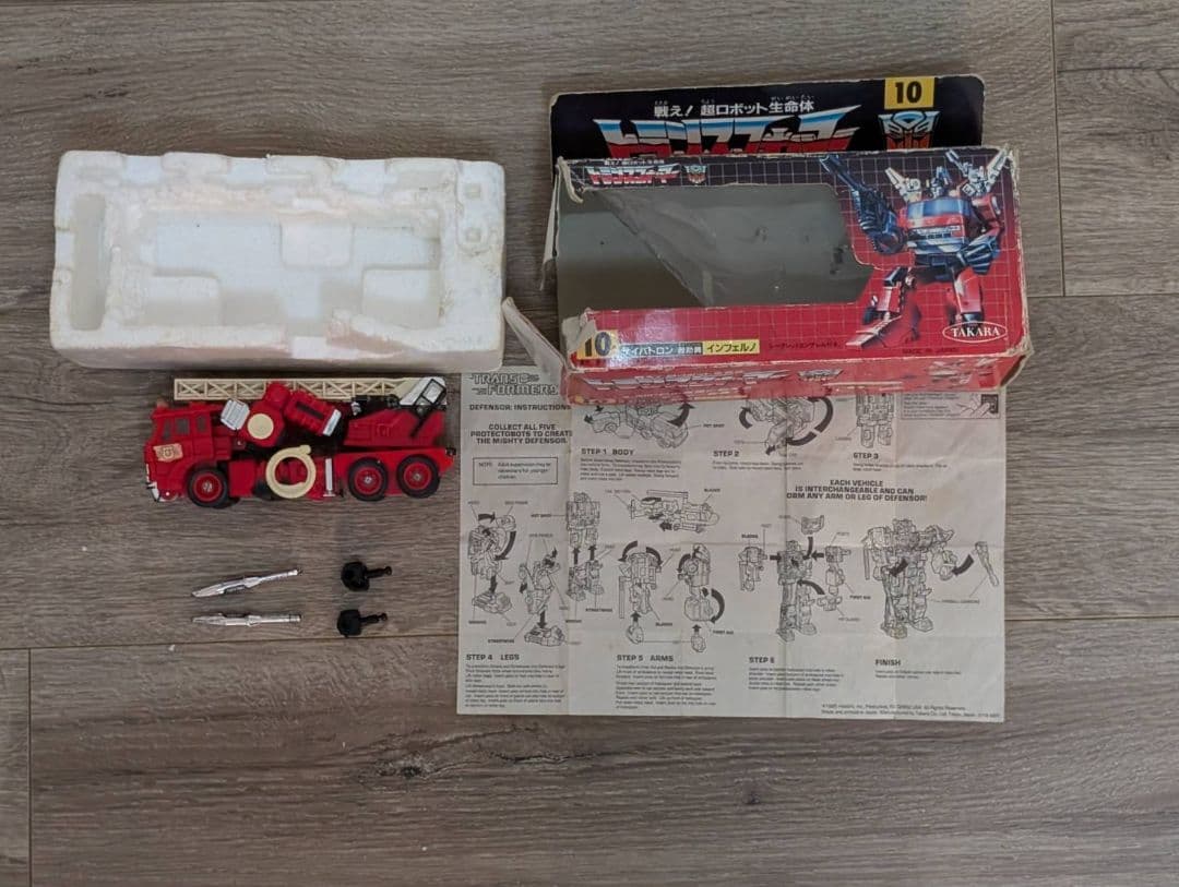 稀少【箱/説明書有】当時モノ　戦え!超ロボット生命体トランスフォーマー　旧　G1