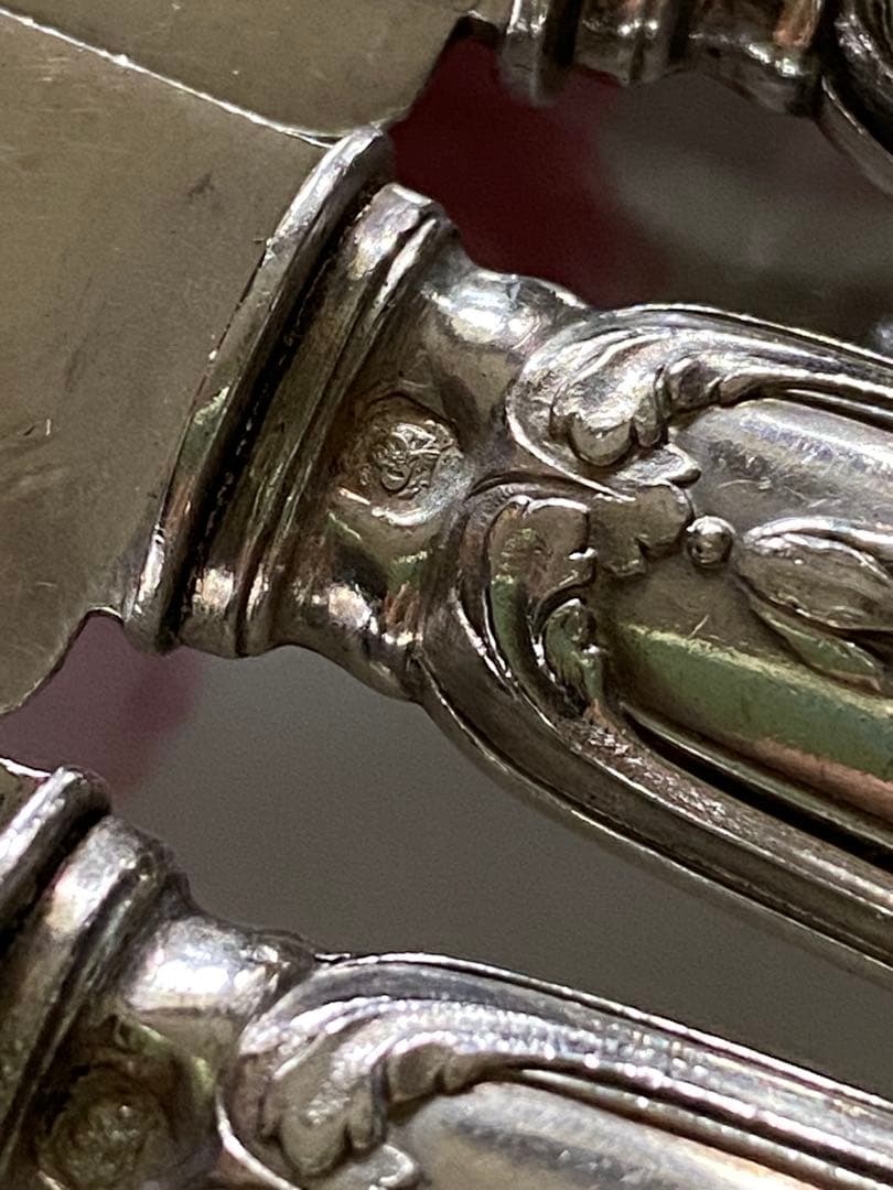 【フランス／クリストフル】純銀／デザートナイフ 6本セット