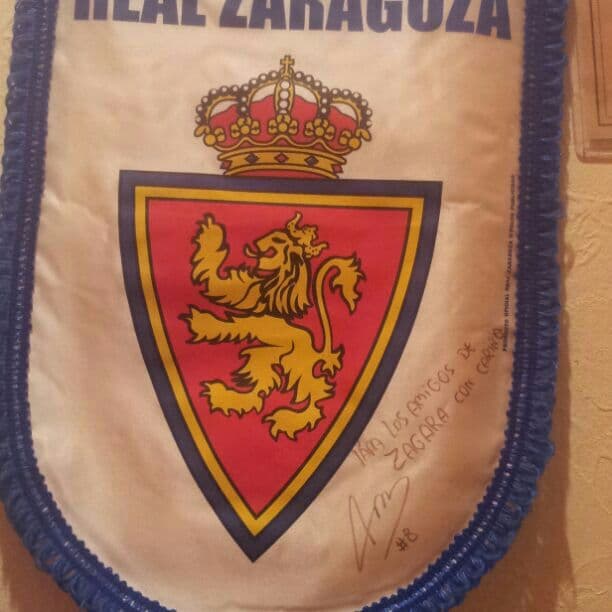 パウロアイマールサラゴササインつきペナント