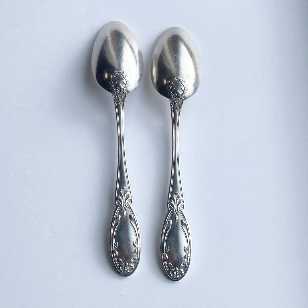 【アイルズバロウ】４本セット☆リボンモチーフ☆ティースプーン