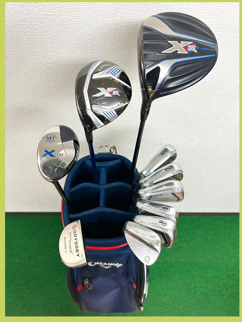 【レフティ】驚異の打ちやすさ！人気のキャロウェイ！XR ゴルフクラブセット