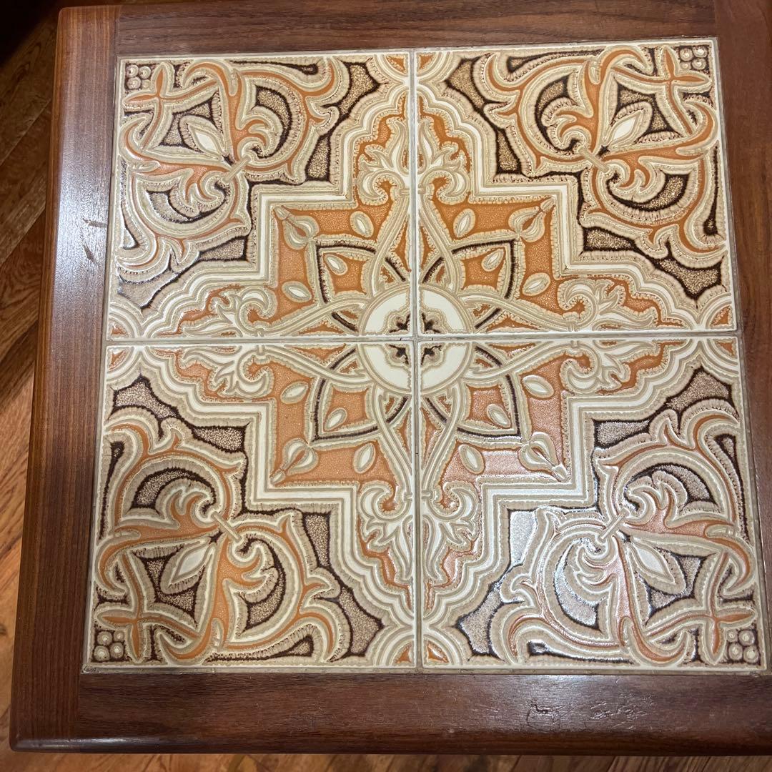 引取限定　G-Planのタイルトップネストテーブル