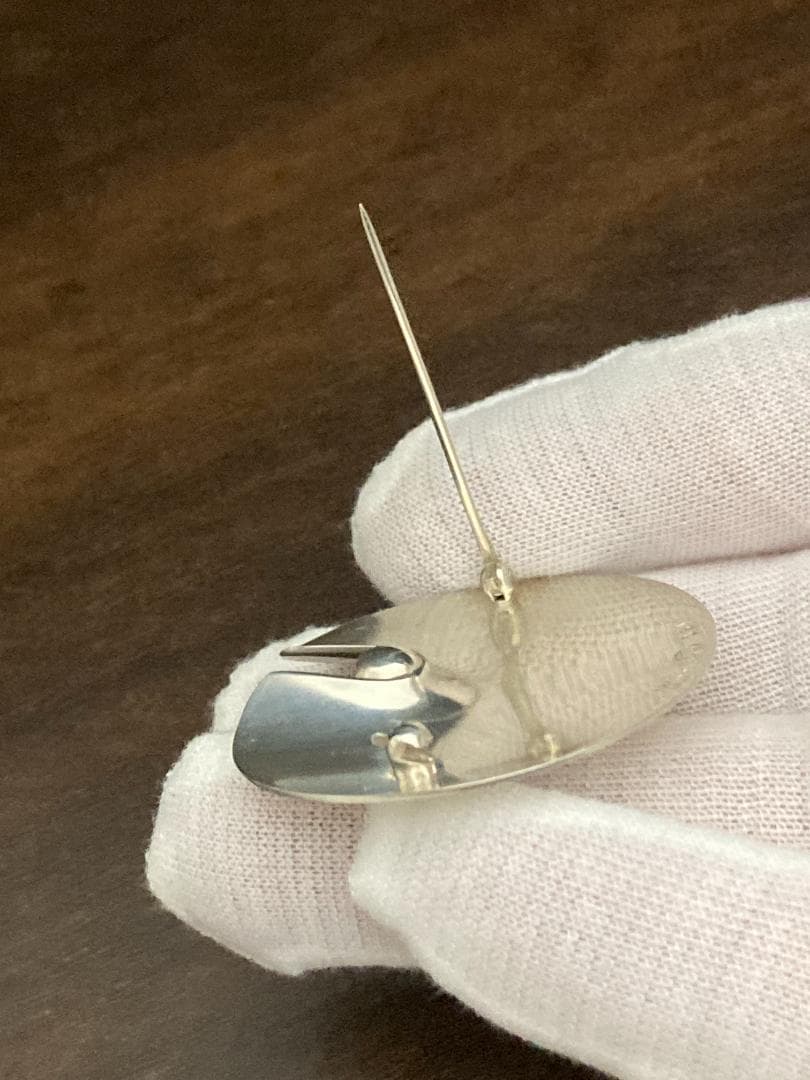 ジョージジェンセン ブローチ ヘマタイト スイレン シルバー925 351