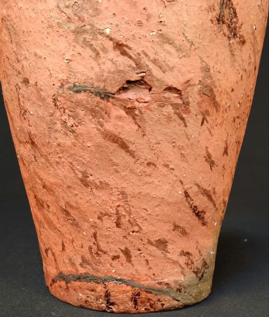 備前焼 南蛮手花生 古備前 錫繕い 漆繕い 古美術 桃山 江戸 花器 壷