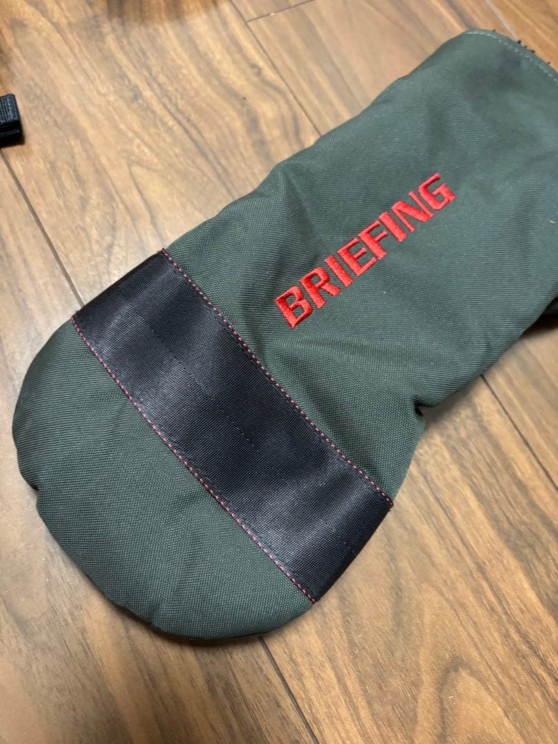 ブリーフィング　CR-02 キャディバッグ オリーブグリーン　ヘッドカバーセット