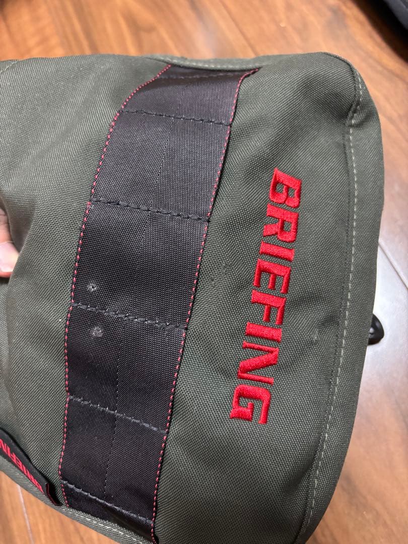 ブリーフィング　CR-02 キャディバッグ オリーブグリーン　ヘッドカバーセット