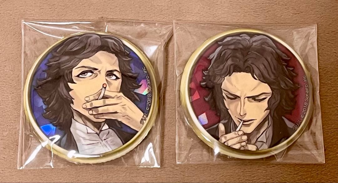 人狼ジャッジメント 人狼j ダンジョン人狼 SP1 2(ホロ有)缶バッジ　クリス