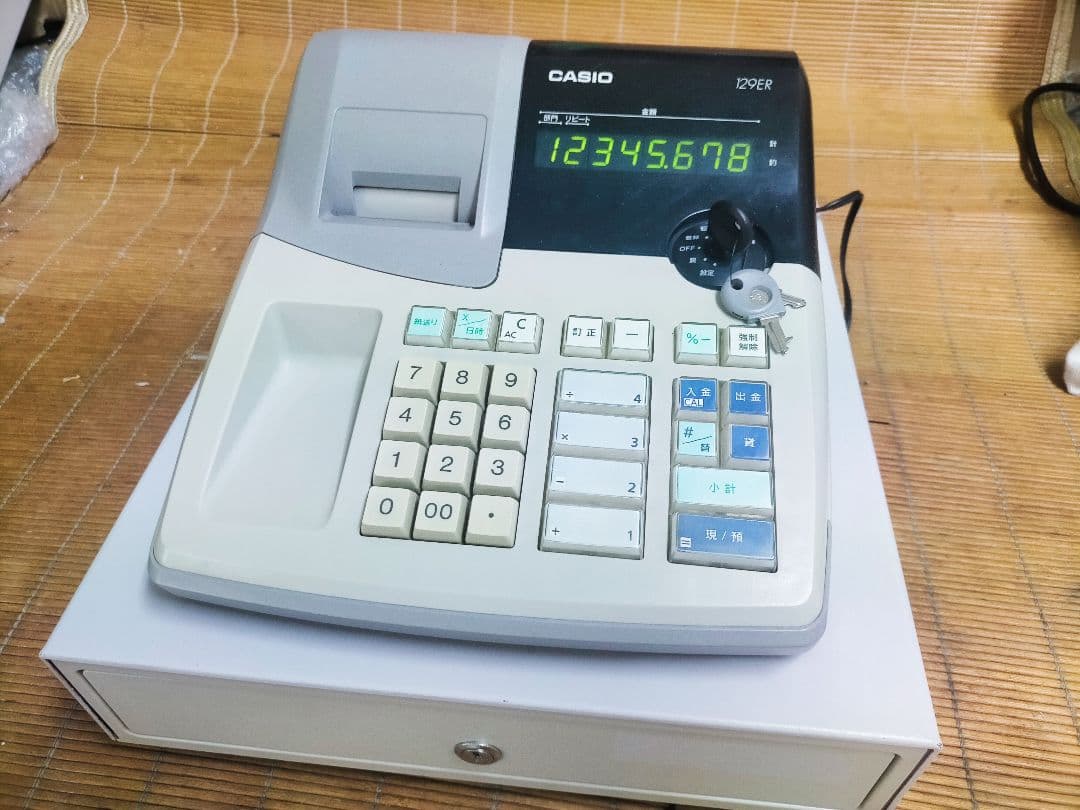 カシオレジスター　129ER　簡単便利特殊　送料込　600068